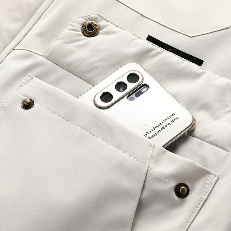 Men's Outdoor Winter Parka Jacket with Detachable Hood – Functional & Stylish for Cold Weather