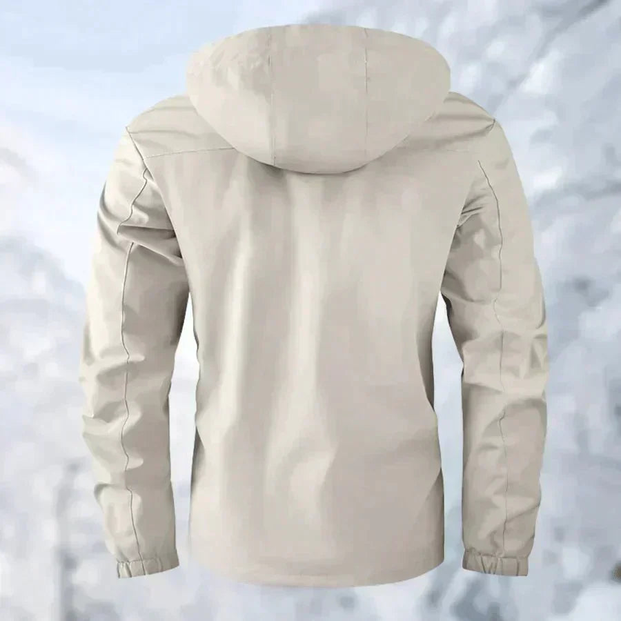 Men's Outdoor Winter Parka Jacket with Detachable Hood – Functional & Stylish for Cold Weather