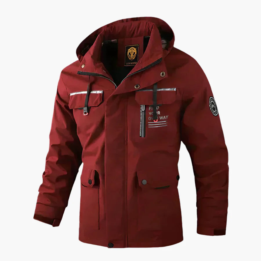 Men's Outdoor Winter Parka Jacket with Detachable Hood – Functional & Stylish for Cold Weather