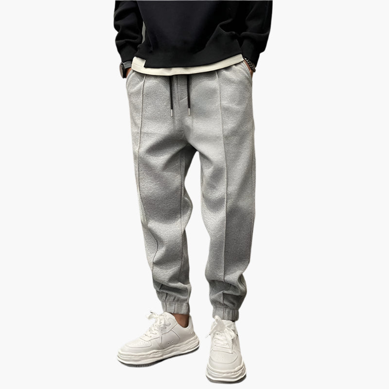 Men's Relaxed Fit Jogger Sweatpants for Everyday Comfort and Warmth