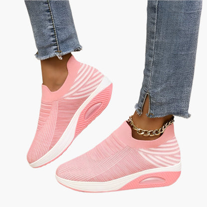 Women's Lightweight Slip-On Walking Sneakers Fashion Casual Shoes