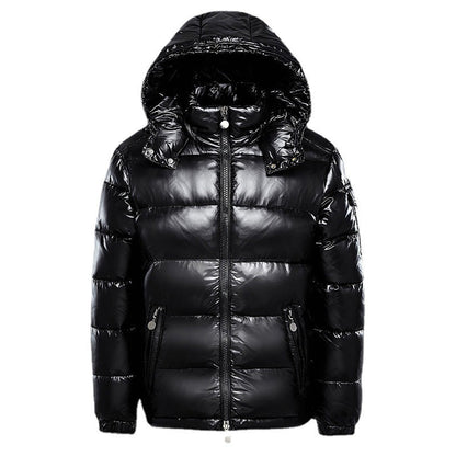 Men's Winter Puffer Jacket Warm Hooded Outdoor Coat