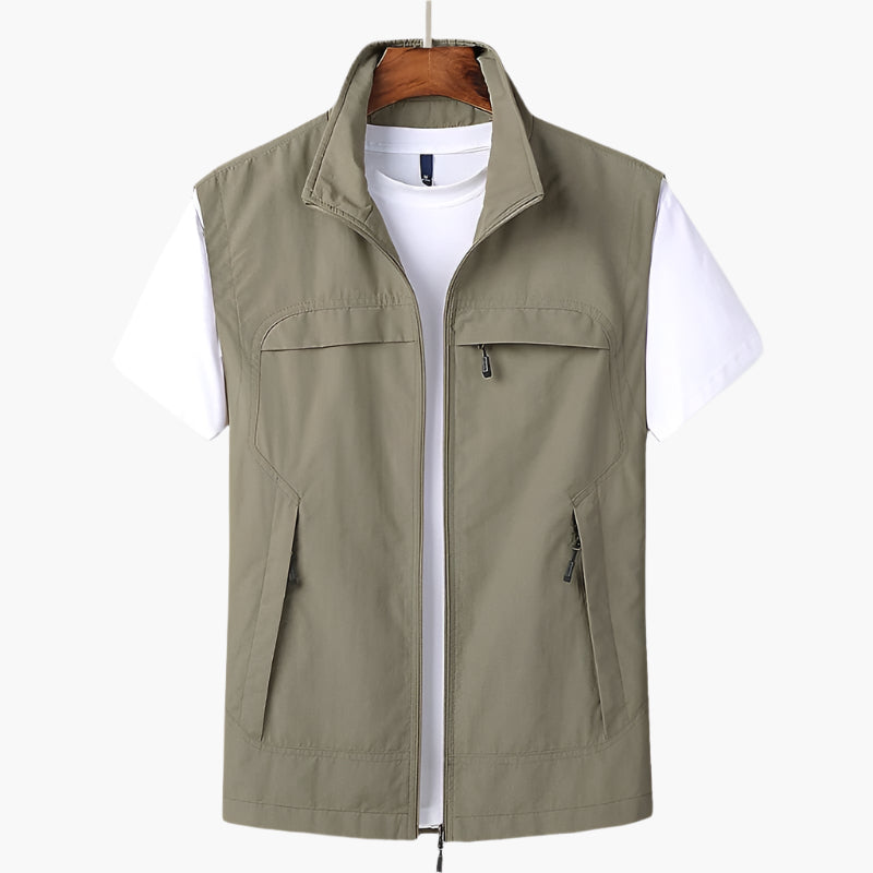 Men's Modern Versatile Casual Vest for Layering and Outdoor Style