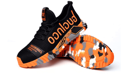 Men's Safety Work Sneakers – Lightweight Anti-Slip Steel Toe Athletic Shoes for Construction & Outdoor Use