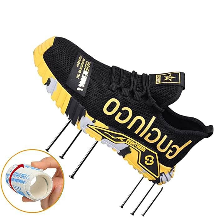 Men's Safety Work Sneakers – Lightweight Anti-Slip Steel Toe Athletic Shoes for Construction & Outdoor Use