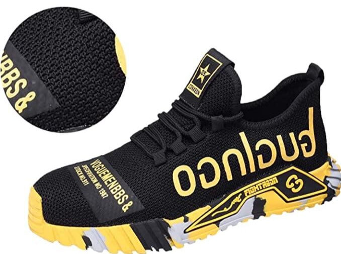 Men's Safety Work Sneakers – Lightweight Anti-Slip Steel Toe Athletic Shoes for Construction & Outdoor Use