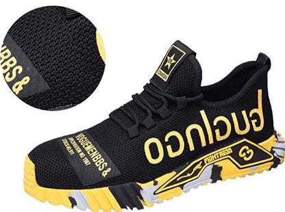 Men's Safety Work Sneakers – Lightweight Anti-Slip Steel Toe Athletic Shoes for Construction & Outdoor Use