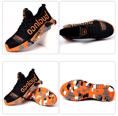 Men's Safety Work Sneakers – Lightweight Anti-Slip Steel Toe Athletic Shoes for Construction & Outdoor Use