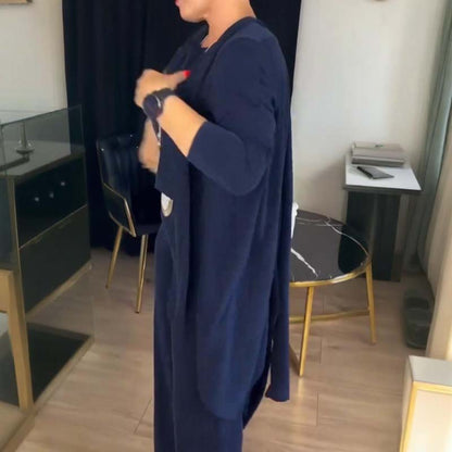 Women's 3-Piece Elegant Minimalist Set – Versatile Work and Leisure Outfit