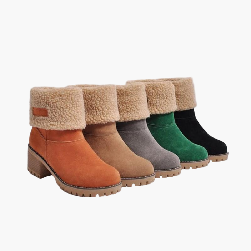 Women's Foldable Warm Ankle Boots for Comfort and Style