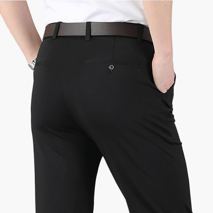Men's Stretch Slim Fit Dress Pants – Versatile Business & Casual Trousers