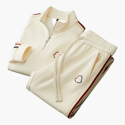 Men's Sporty Half-Zip Tracksuit Set – Modern Jogger for Casual & Athletic Wear