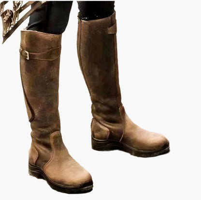 Women's Tall Waterproof Outdoor Riding Boots - Stylish Non-Slip Everyday Footwear