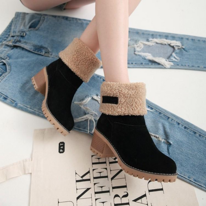 Women's Foldable Warm Ankle Boots for Comfort and Style