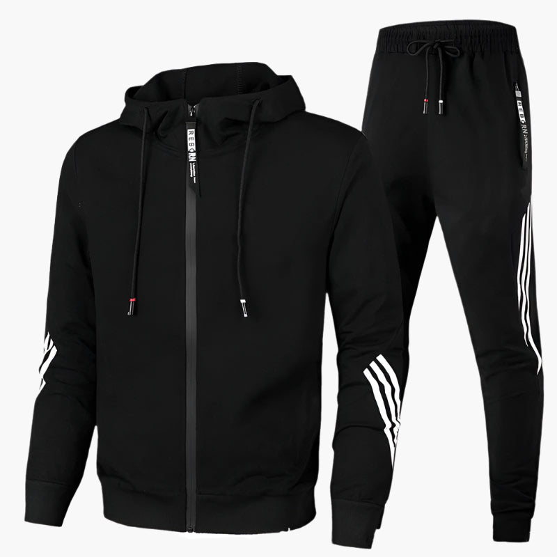 Men's Athletic Tracksuit Set – Sporty Hoodie and Jogger Pants for Training & Casual Wear