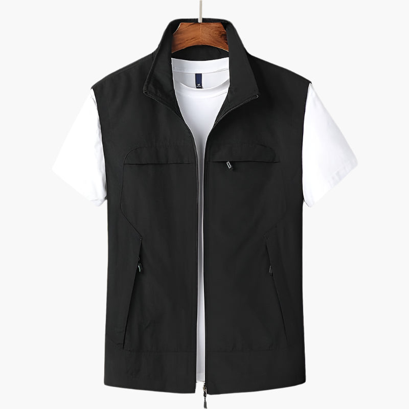 Men's Modern Versatile Casual Vest for Layering and Outdoor Style