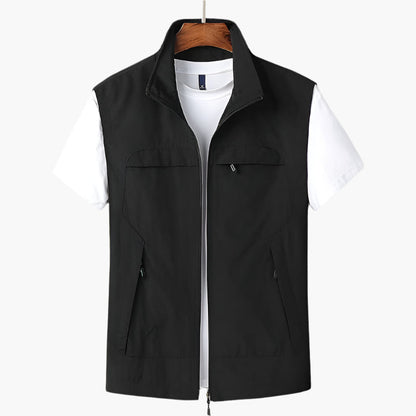 Men's Modern Versatile Casual Vest for Layering and Outdoor Style